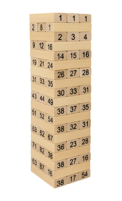 Jenga Juego De Torre Madera