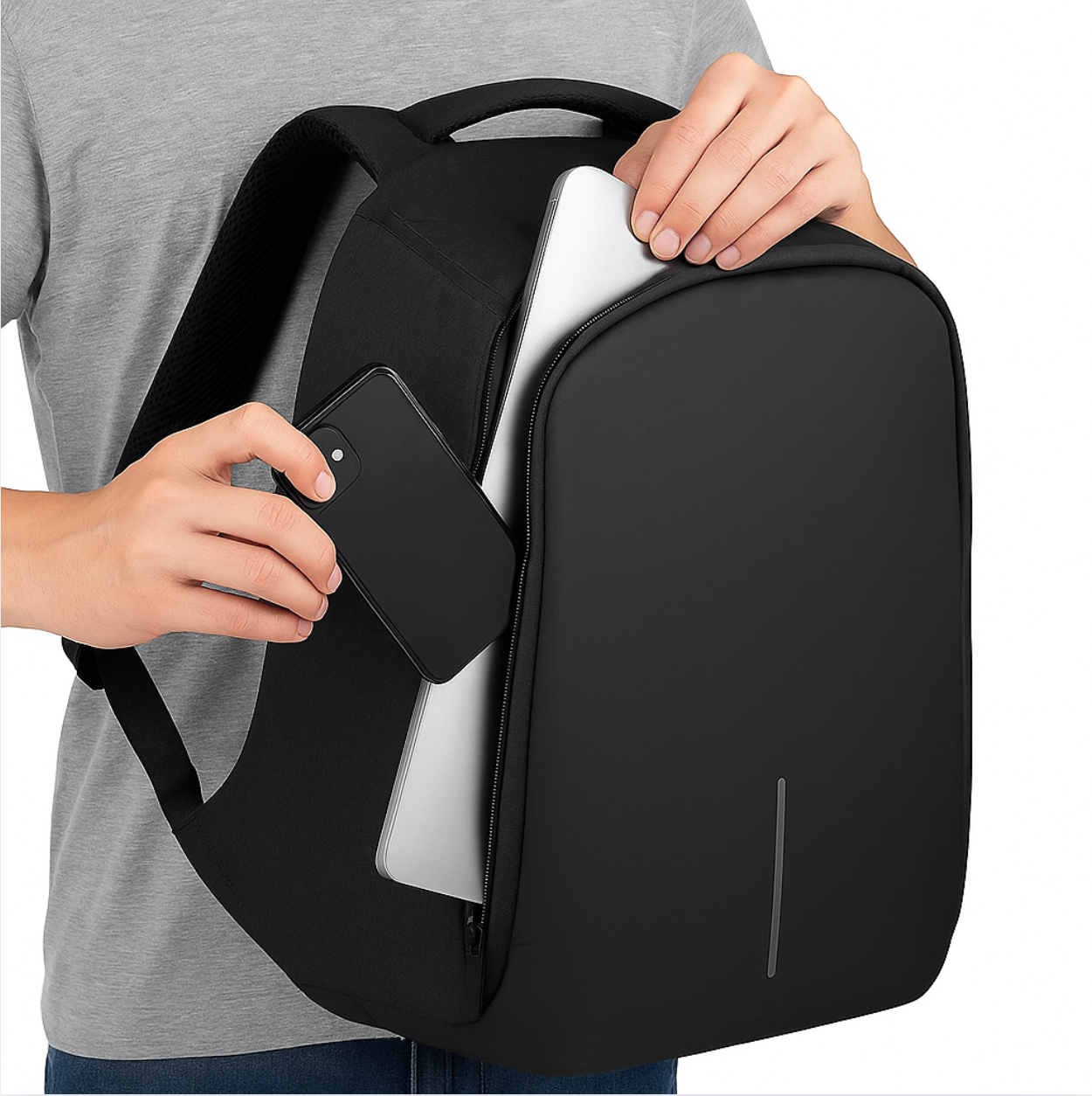 Morral Bolso Mochila Antirrobo