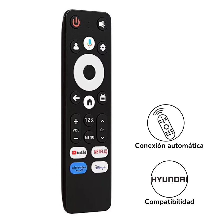 Control Remoto Hyundai 4k Con Smart Tv Sin Voz 02