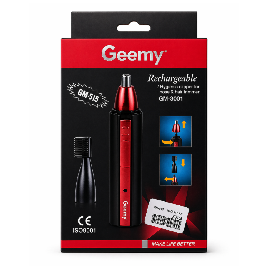 Trimmer De Nariz 2 En 1 Con Patillera Geemy
