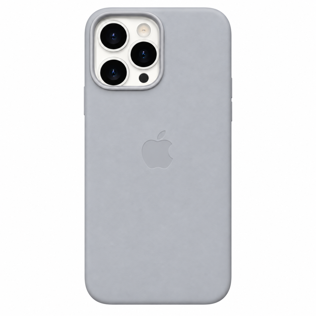Estuche Iphone 15 Pro Cuerina Gris Con Magsafe