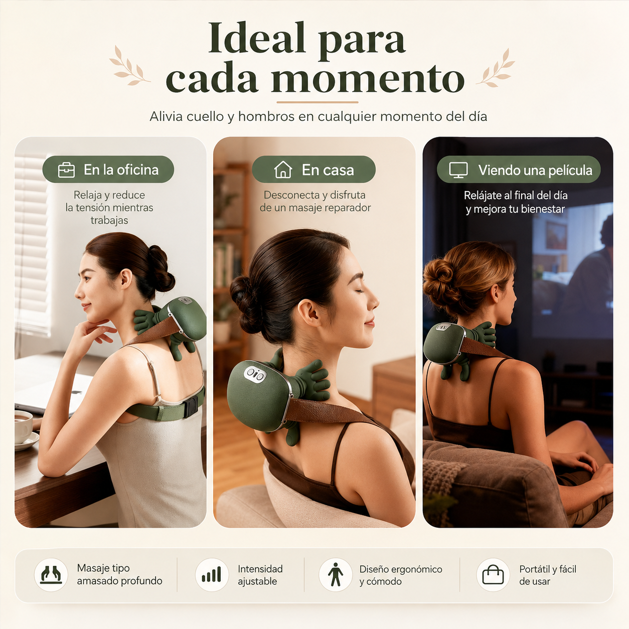Masajeador Eléctrico Tipo Manos 4d Térmico