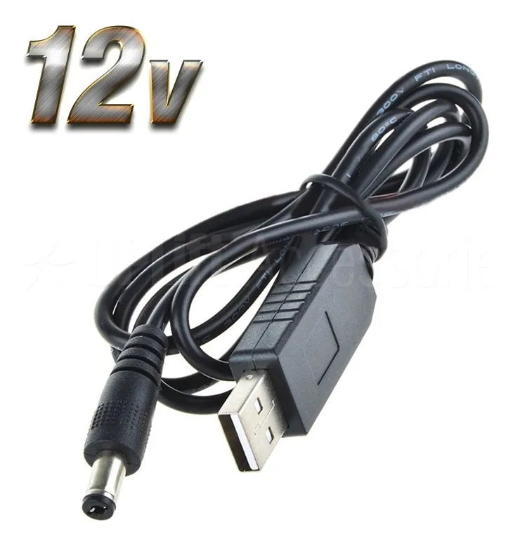 Cable de poder Adaptador de Voltaje 5V a 12V
