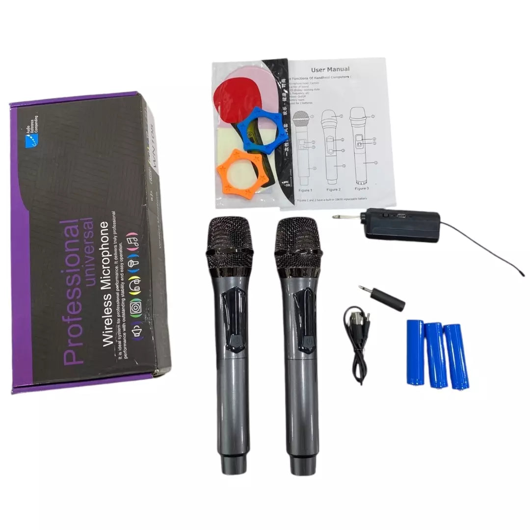 Micrófono Doble para Cabina Batería Recargable