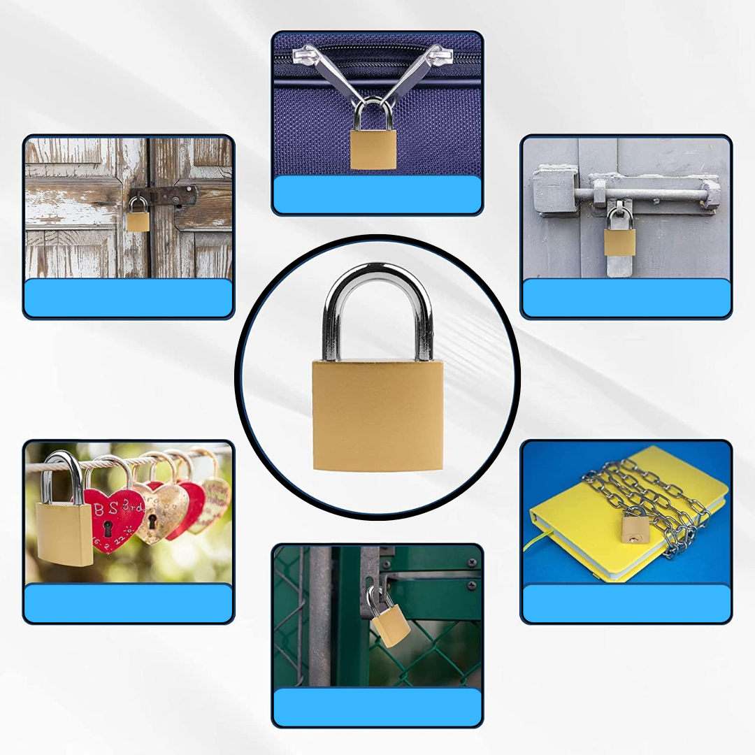 Security Padlock 3 Keys 20mm