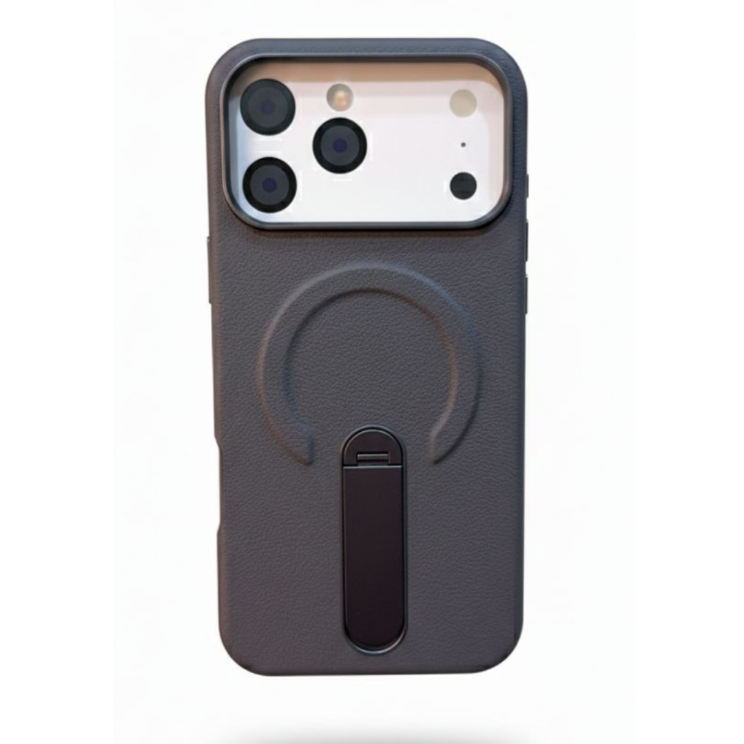 Estuche Iphone 17 Pro Max Con Soporte Giratorio Negro