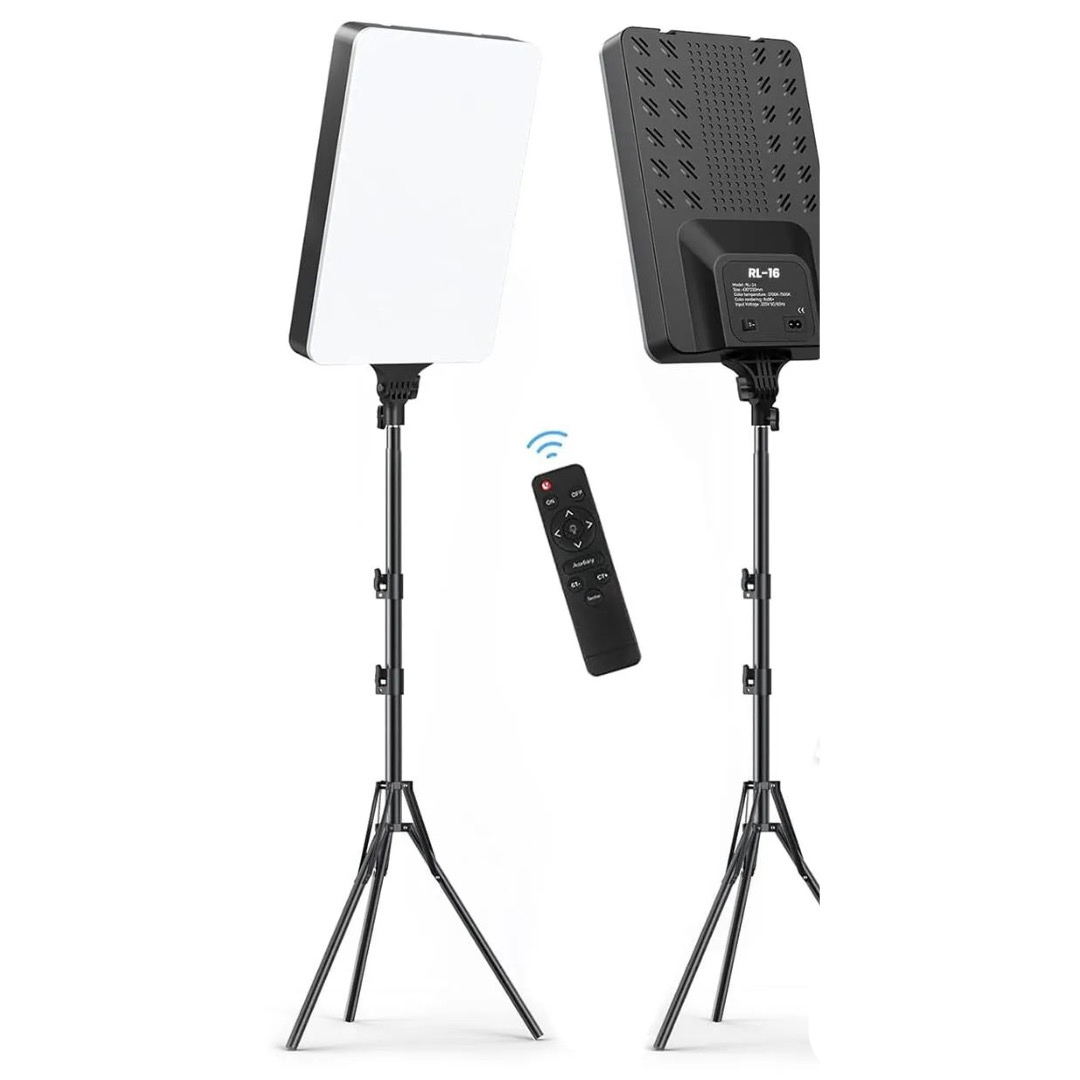 Panel de Luz Led Fotografía Profesional 24” con Tripode y control RL24