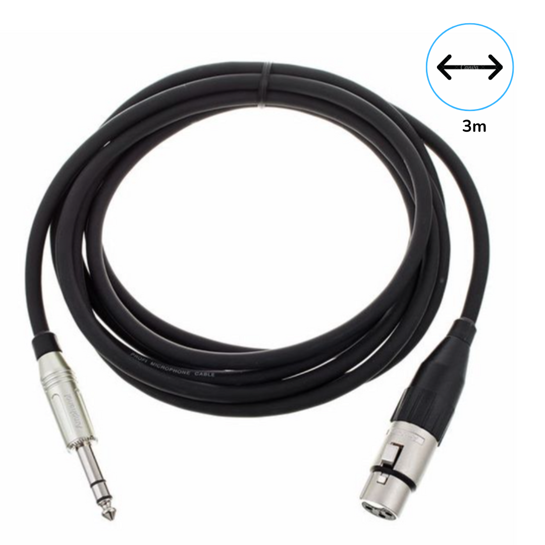 Cable micrófono balanceado 3m
