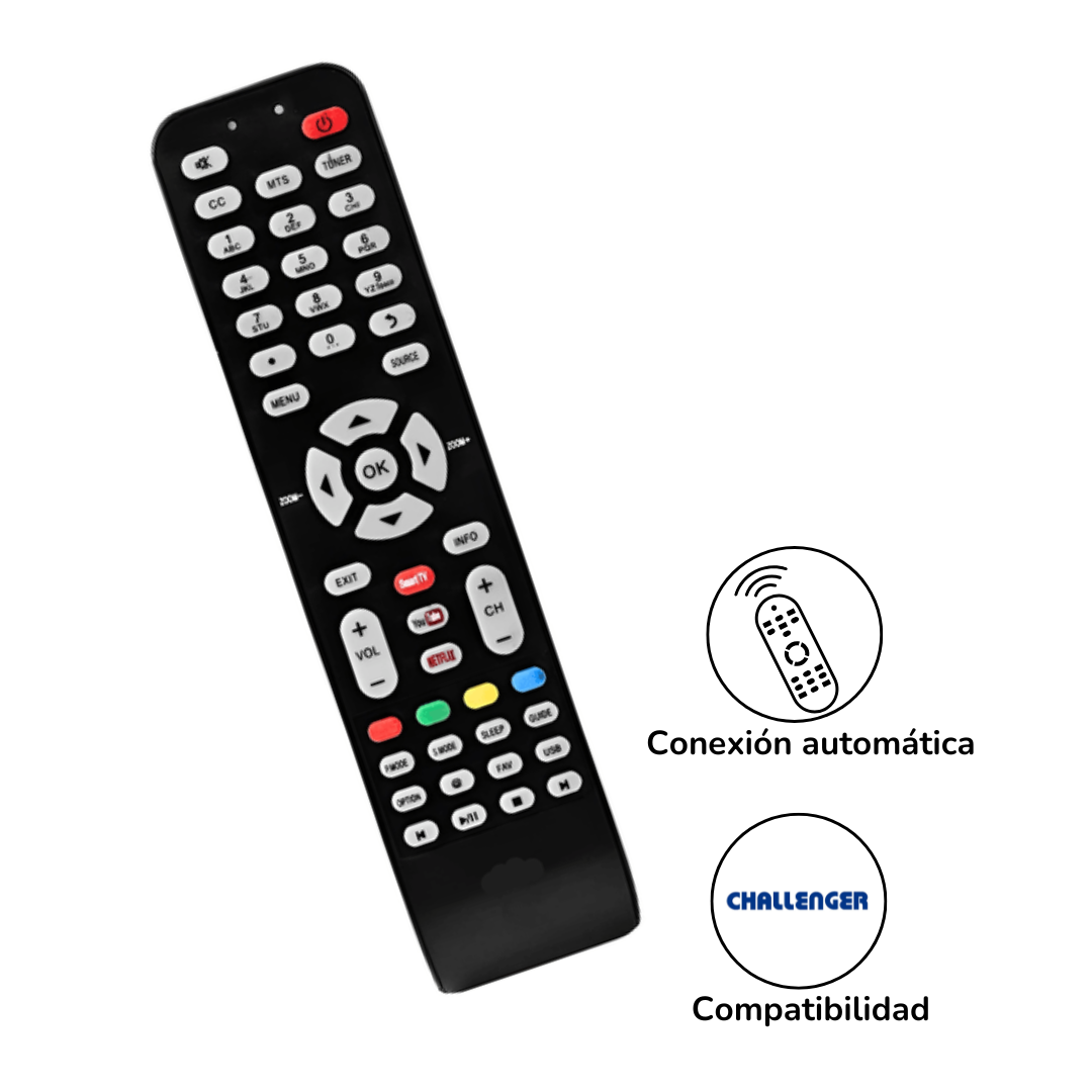 Control Remoto Smart Tv Challenger Universal Genérico