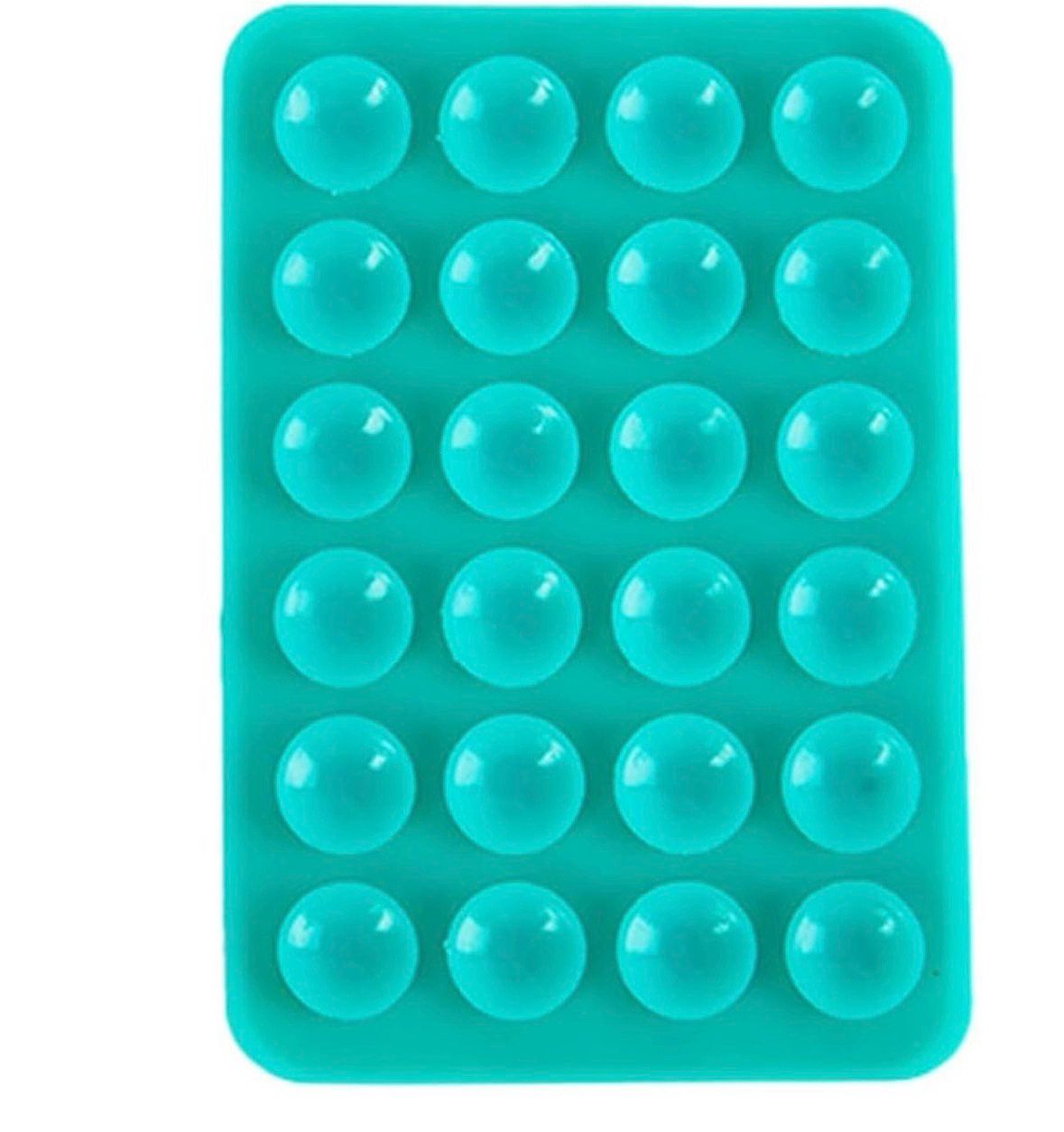Soporte Celular Chupitos De Succión Silicona Agua Marina
