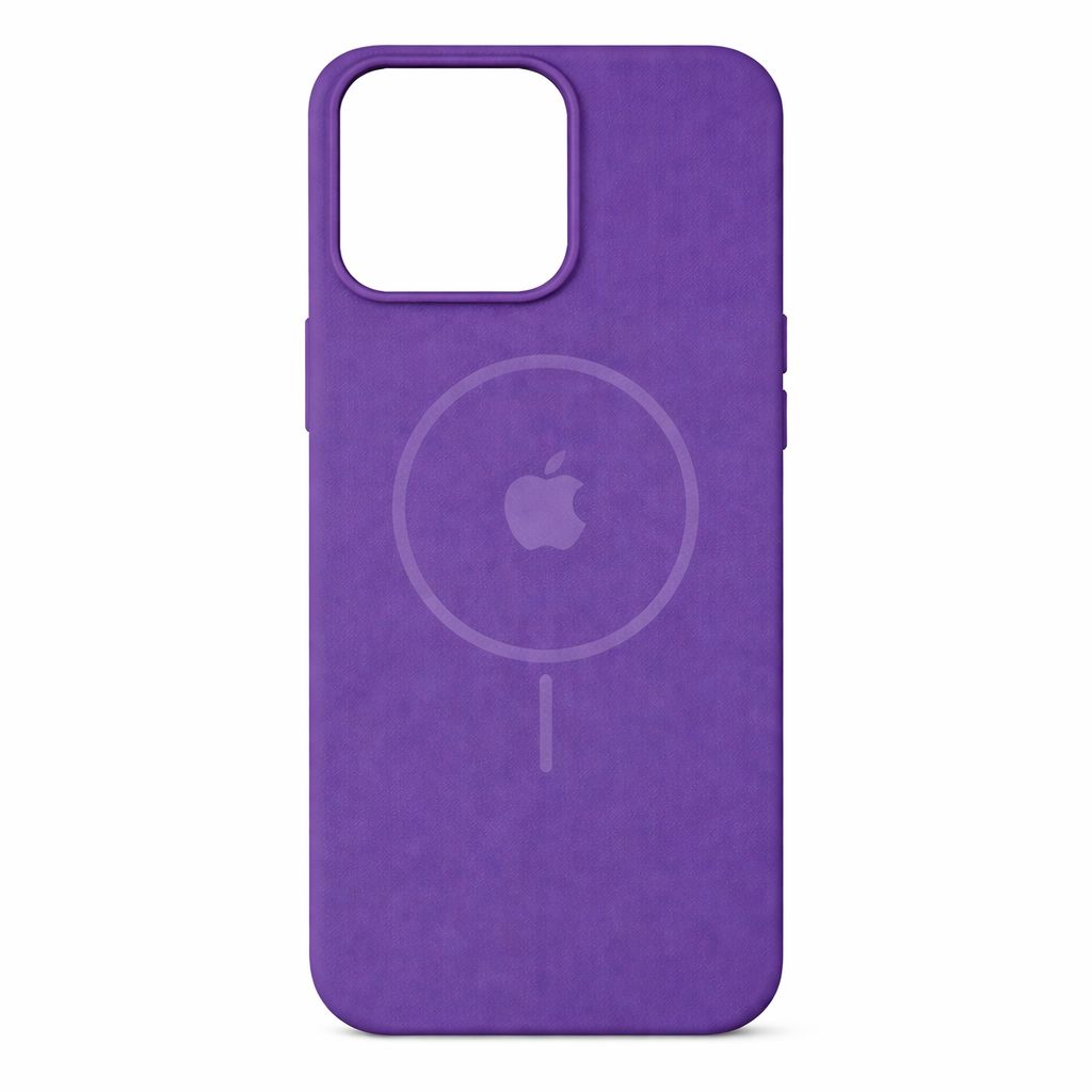 Estuche Silicona Magsafe Iphone 15 Pro Max Morado