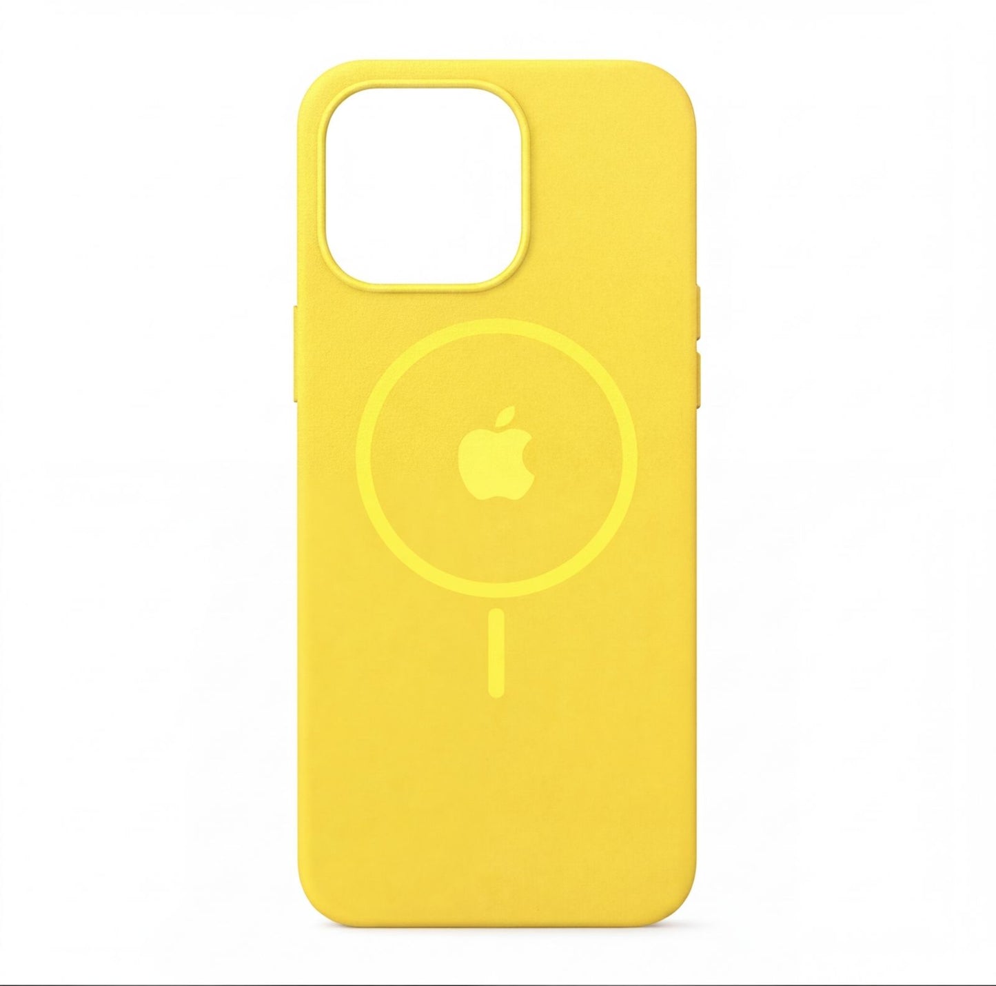 Estuche Silicona Magsafe Iphone 15 Pro Max Amarillo