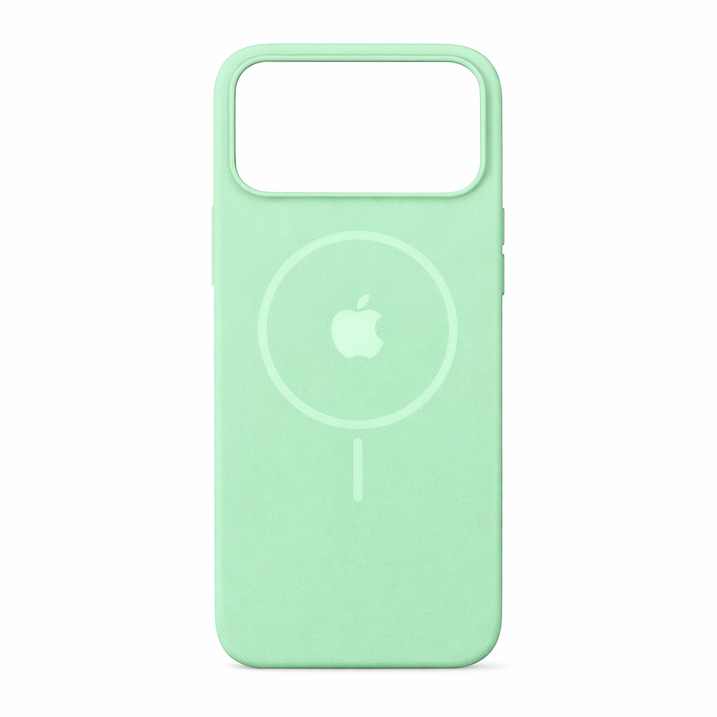 Estuche silicona MagSafe iPhone 17 Pro Max Verde Menta