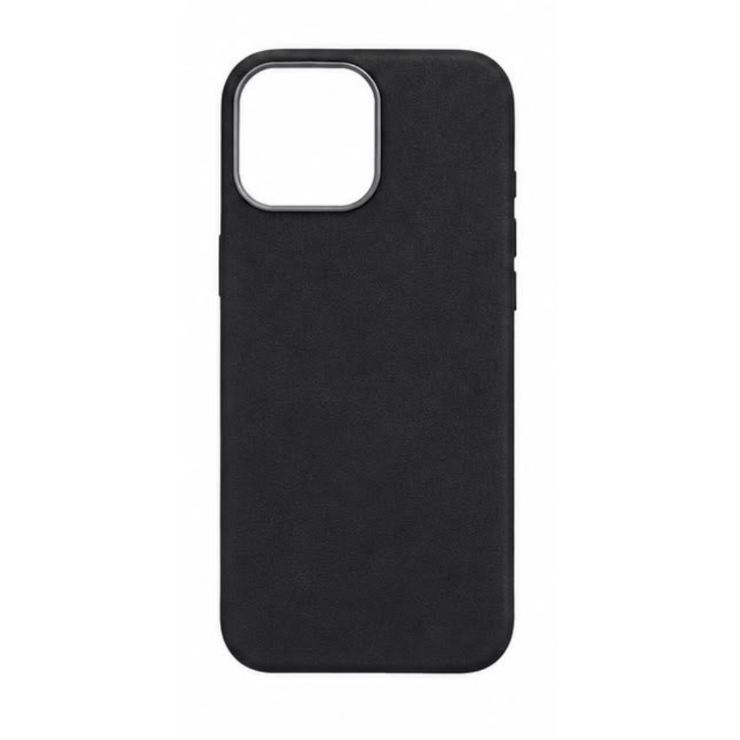 Estuche Cuerina Sencillo Iphone 16 Pro Max Negro