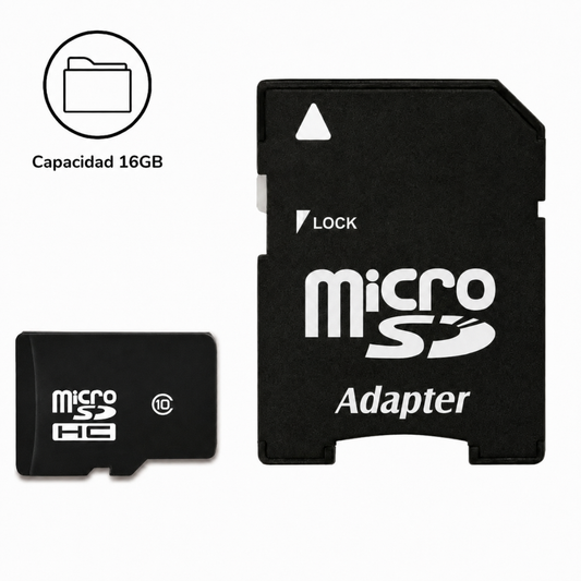 Memoria Micro Sd 16gb Clase 10 con Adaptador Sd Dg