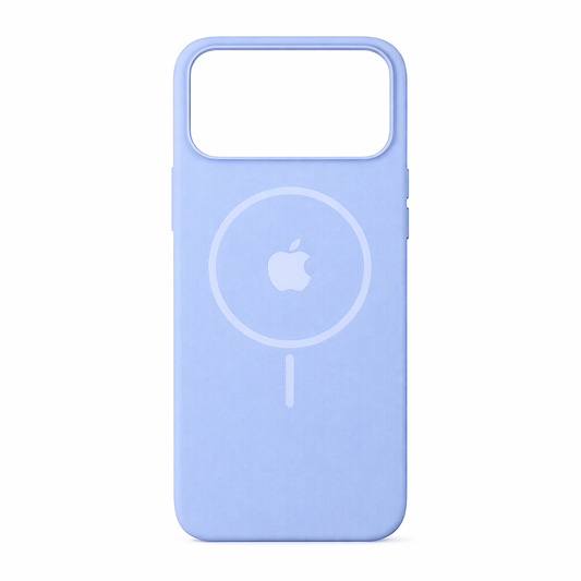 Estuche silicona MagSafe iPhone 17 pro Azul Claro