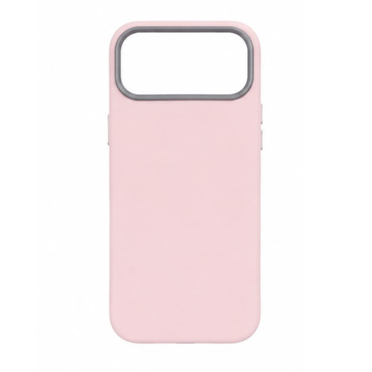 Estuche Cuerina Sencillo Iphone 17 Pro Max Rosa
