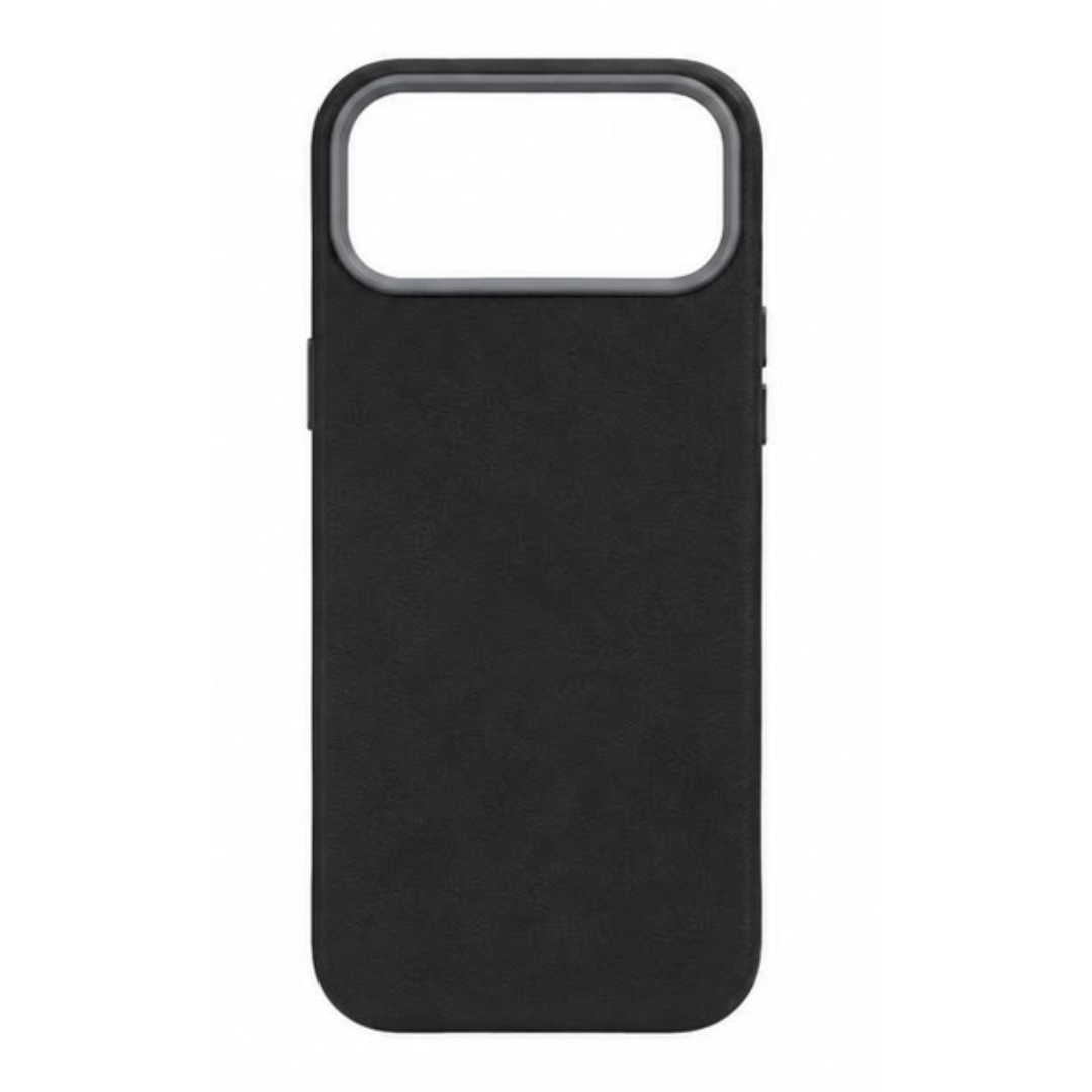 Estuche Cuerina Sencillo Iphone 17 Pro Max Negro