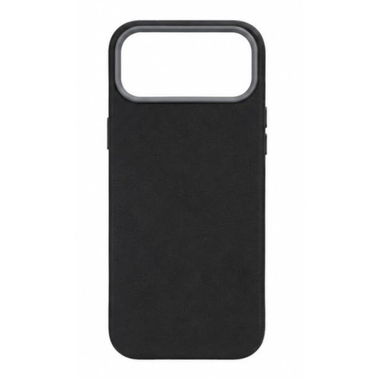 Estuche Cuerina Sencillo Iphone 17 Pro Negro