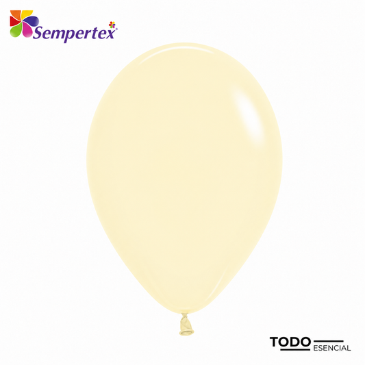 Globos Sempertex Bombas 50 Unidades Pastel Mate Amarillo