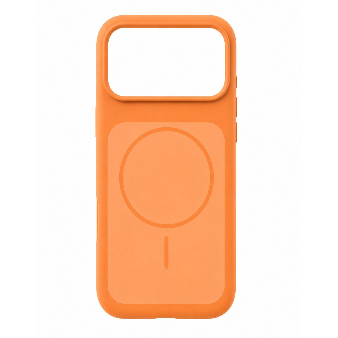 Estuche Iphone 17 Pro Max Silicona Luxe Naranja