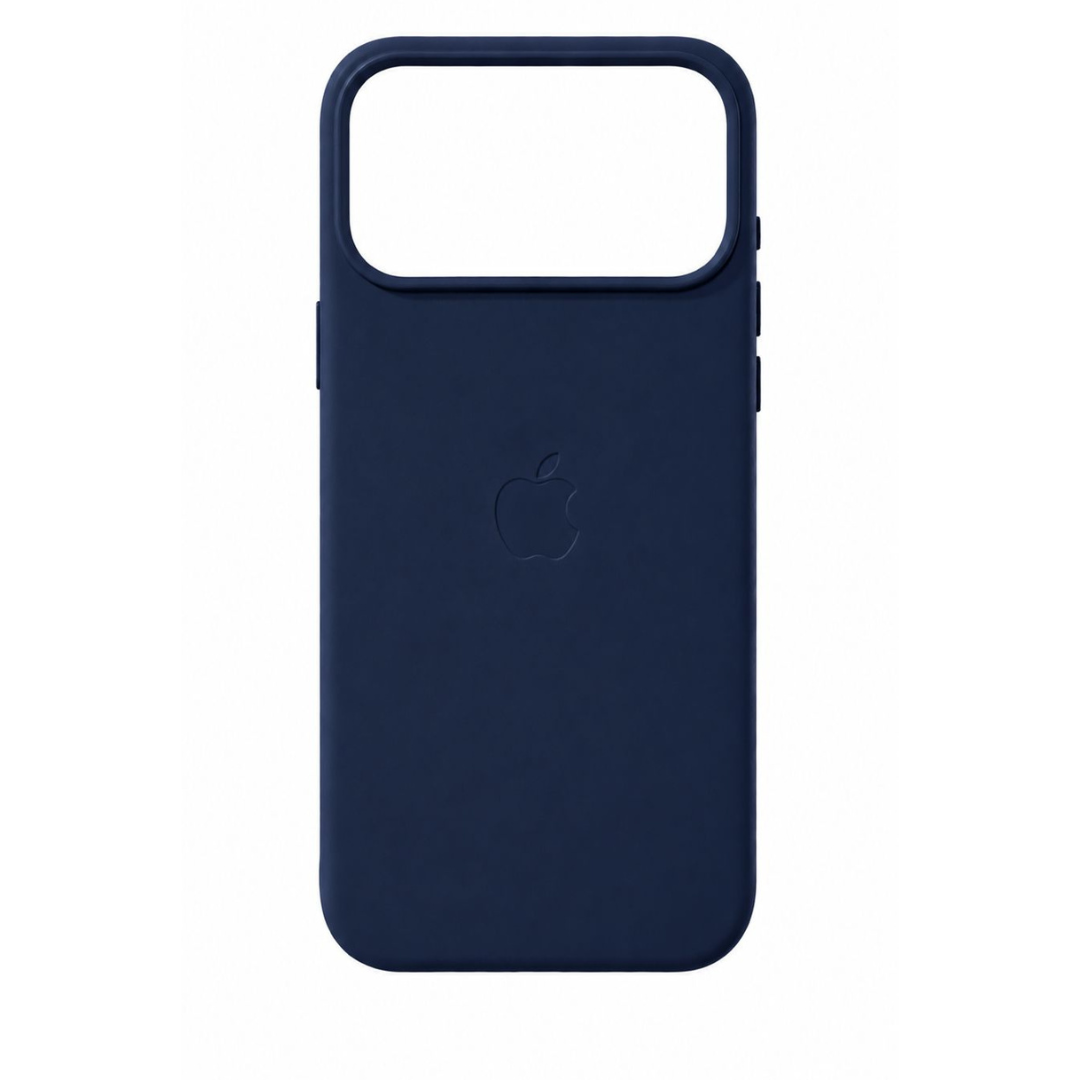 Estuche Iphone 17 Pro Cuerina Azul Oscuro Con Magsafe