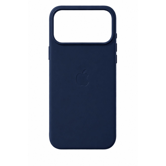 Estuche Iphone 17 Pro Cuerina Azul Oscuro Con Magsafe