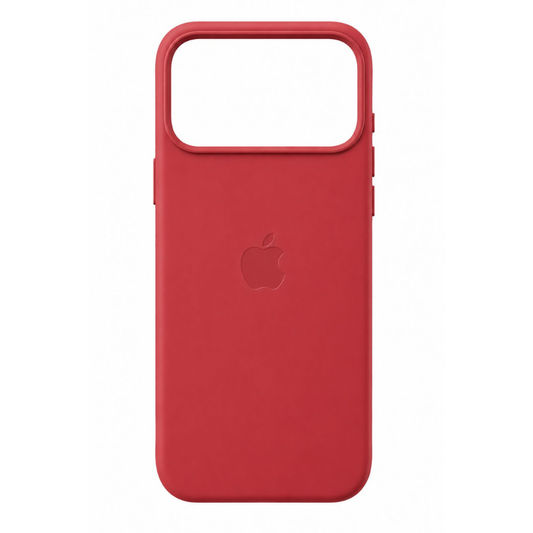 Estuche Iphone 17 Pro Cuerina Rojo Con Magsafe