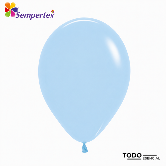Globos Sempertex Bombas 50 Unidades Pastel Mate Azul