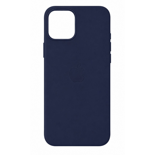 Estuche Iphone 16 Pro Max Cuerina Azul Oscuro Con Magsafe