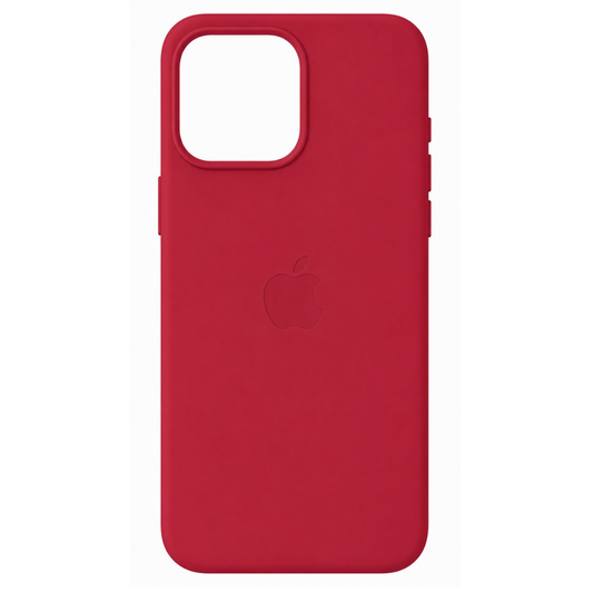 Estuche Iphone 16 Pro Max Cuerina Rojo Con Magsafe