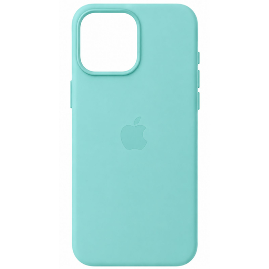 Estuche Iphone 16 Pro Max Cuerina Azul Claro Con Magsafe