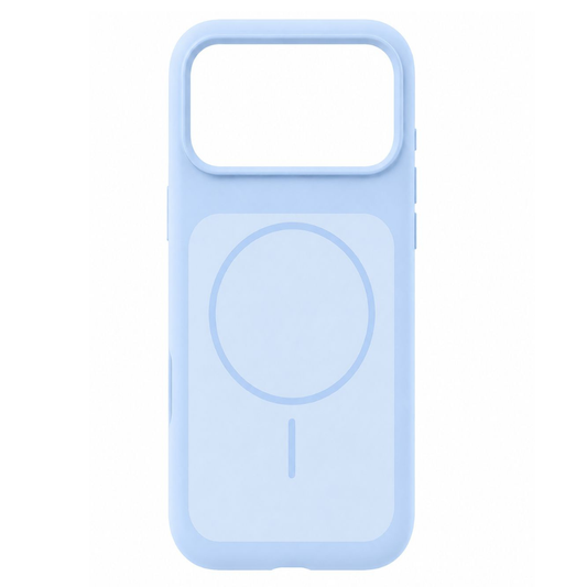 Estuche Iphone 17 Pro Silicona Luxe Azul Claro