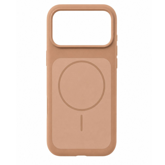 Estuche Iphone 17 Pro Silicona Luxe Cafe
