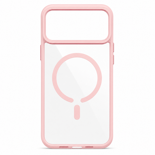 Estuche antichoque rosado iPhone 18 pro Max MagSafe