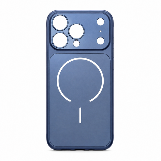 Case MagSafe pasta dura azul oscuro iPhone 18 pro Max