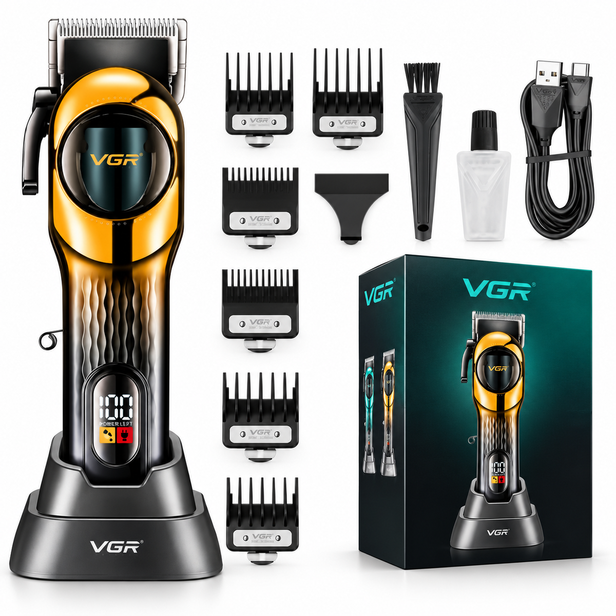 Máquina de Motilar VGR V-166 con Pantalla y Accesorios