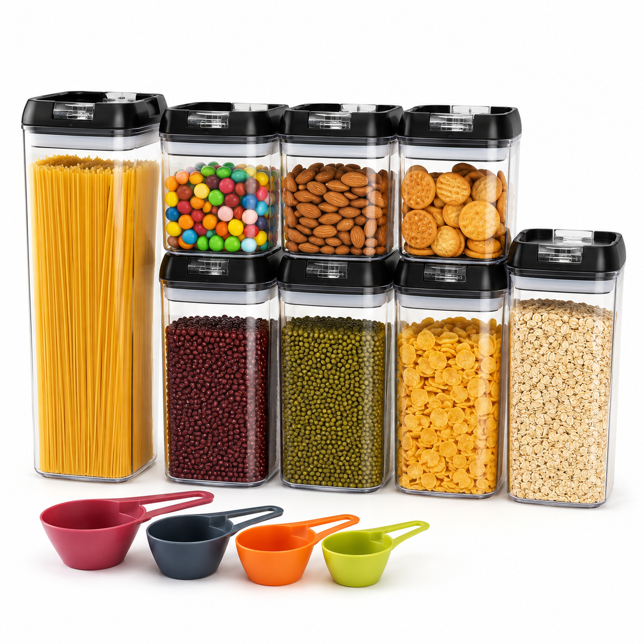 Set de Contenedores Herméticos Para Cocina x7