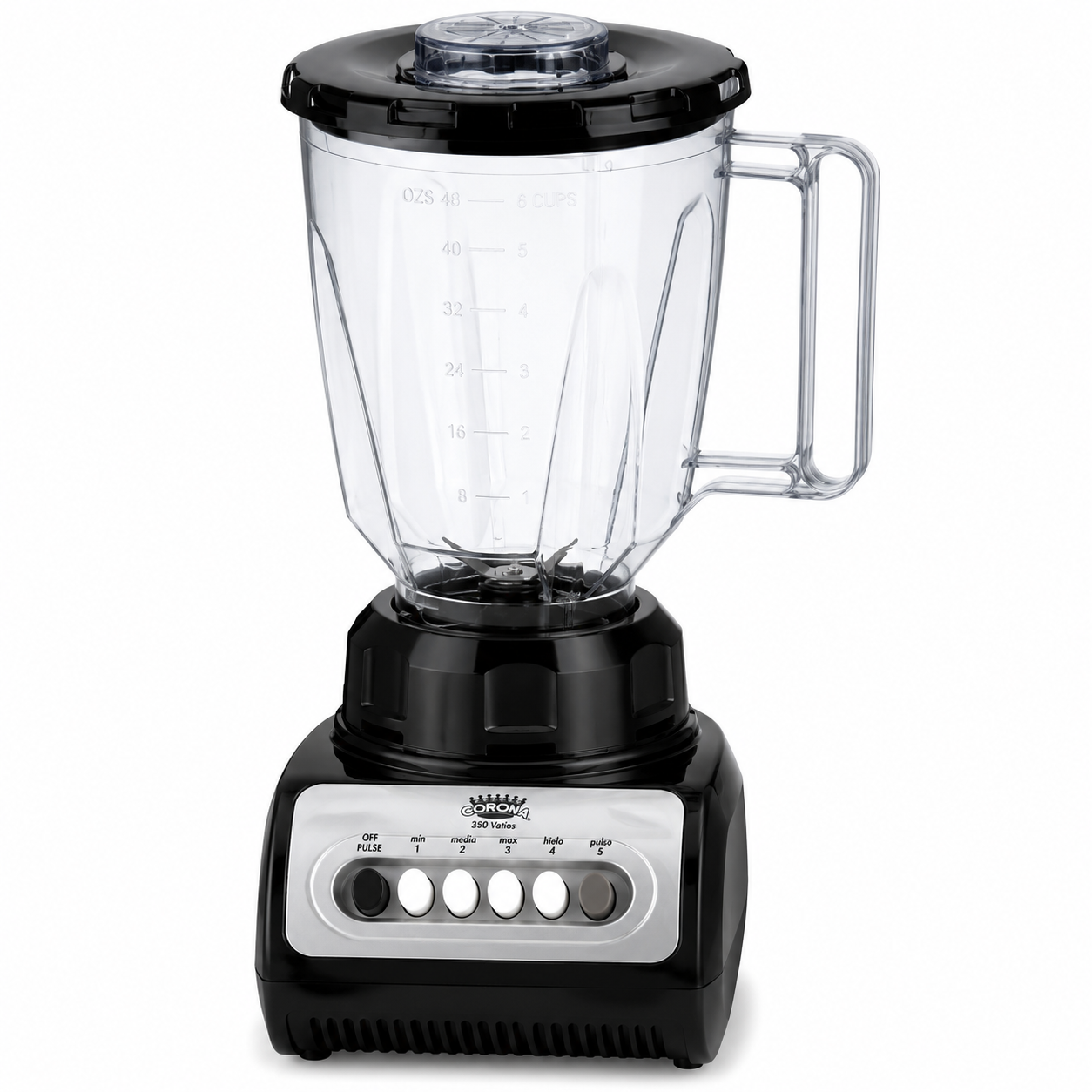 Licuadora corona 350V vaso plástico