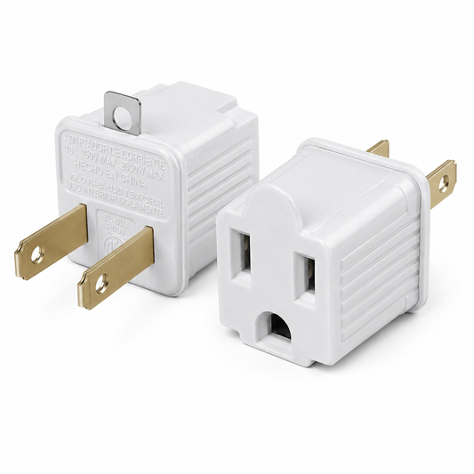 Adaptador Polo a Tierra Convertidor 3 a 2