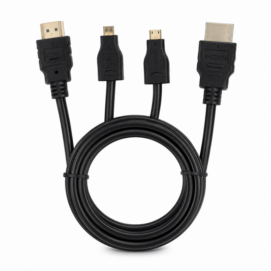 Cable HDMI 3 en 1 a HDMI / Mini HDMI / Micro HDMI