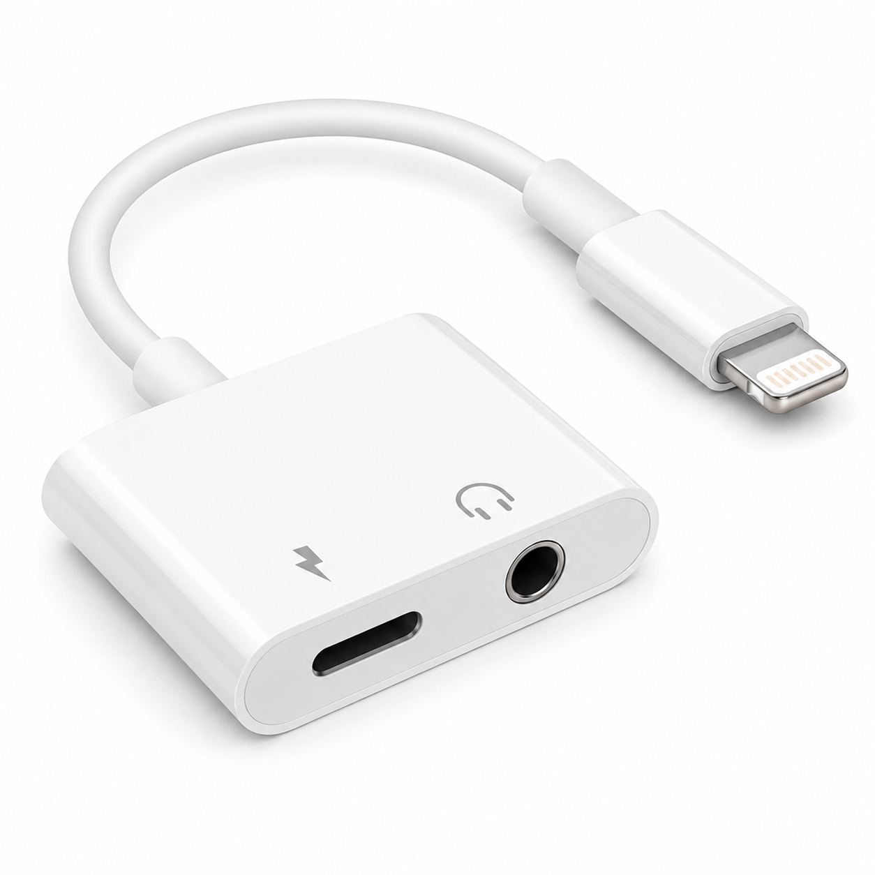 Adaptador Convertidor Lightning a Lightning y Jack