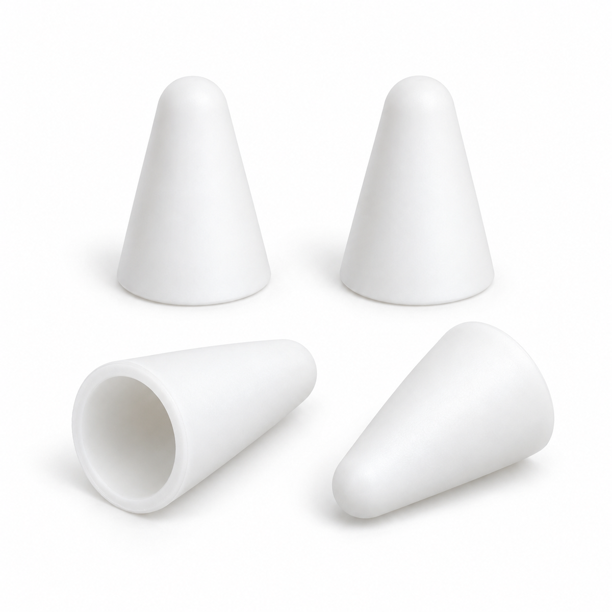 Funda Apple Pencil Silicona Blanca x4