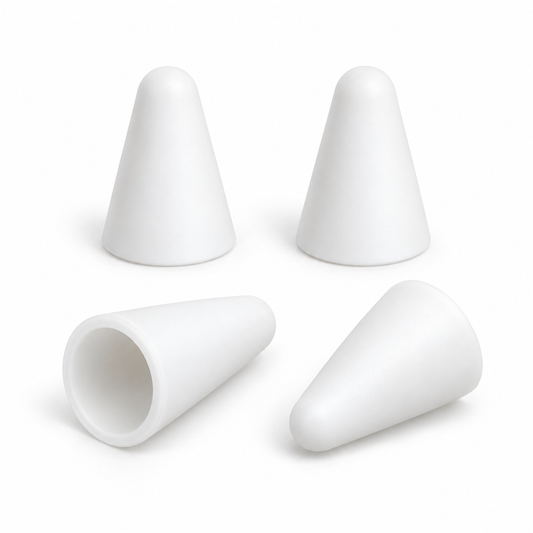 Funda Apple Pencil Silicona Blanca x4