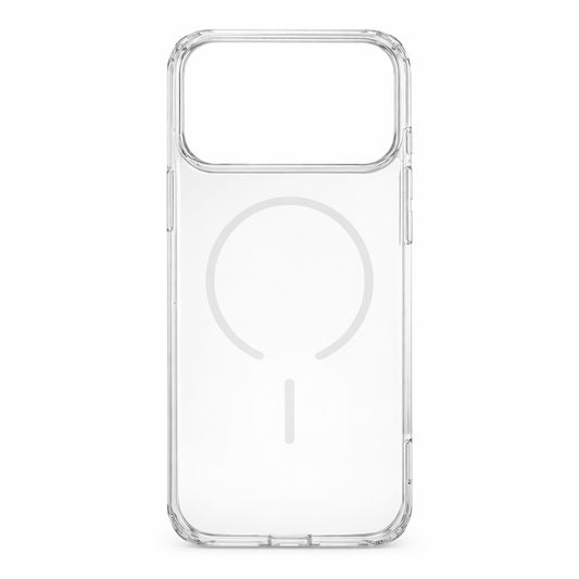 Estuche Transparente Iphone 17 Pro Max Magsafe Blanco Antichoque