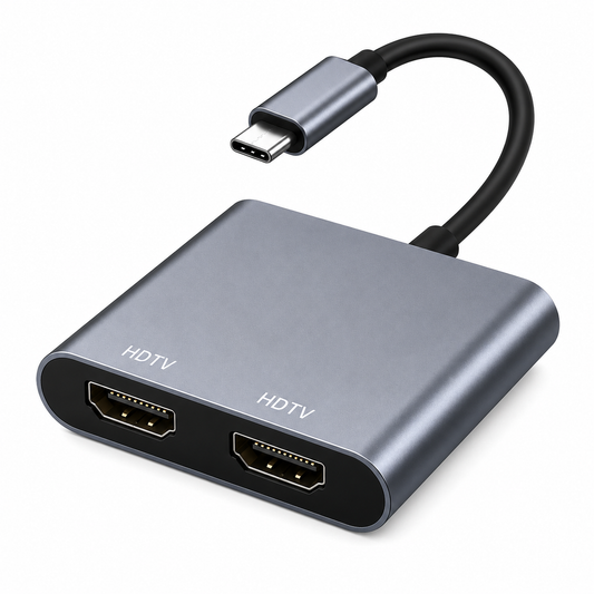 Adaptador tipo C a Doble Hdmi Dual Ordenador