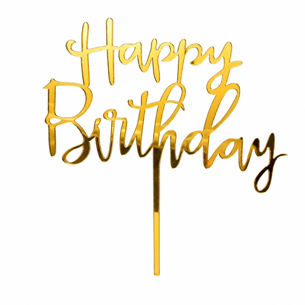 Adorno Acrílico para Torta Feliz Cumpleaños