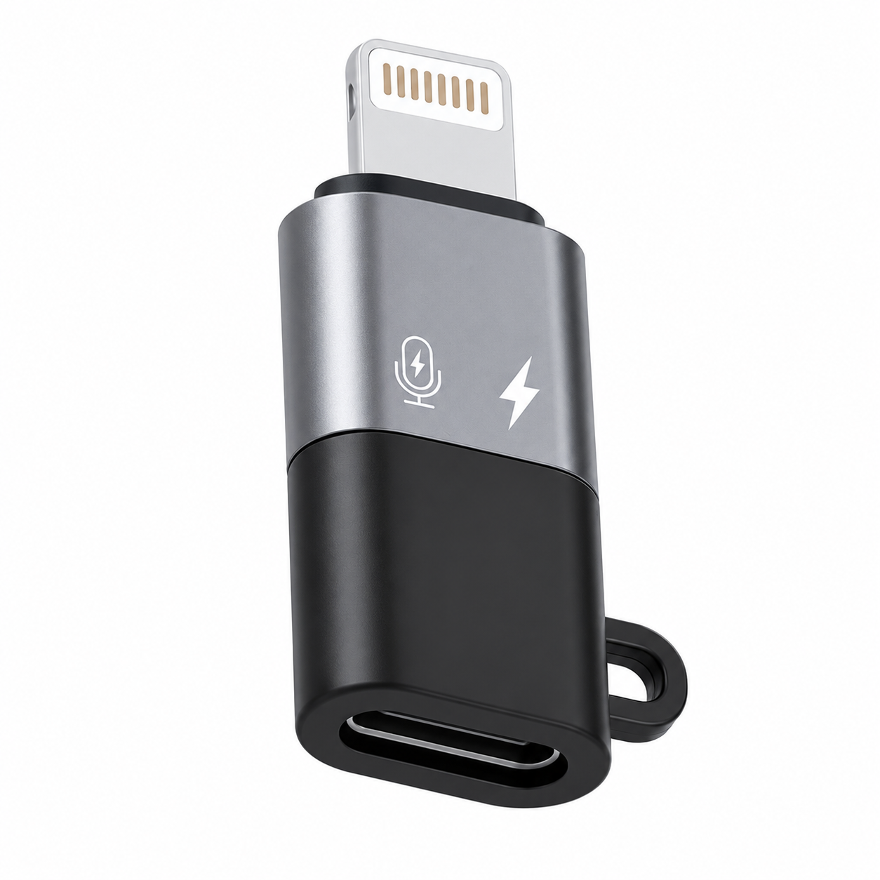 Adaptador tipo c a lightning para Audio y Micrófono