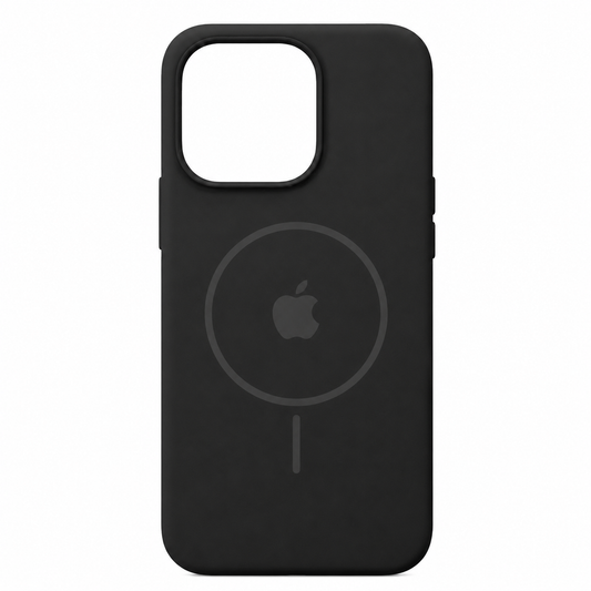 Estuche Silicona Magsafe Iphone 15 Pro Max Negro