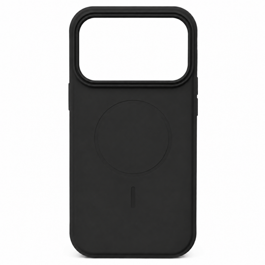 Estuche iPhone 17 pro Max silicona MagSafe negro